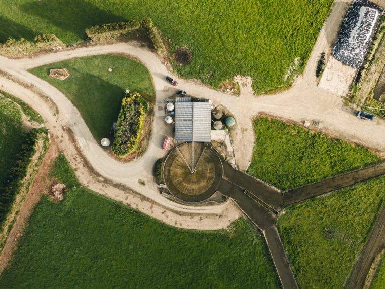 Drone Footage -- Commercial Building Top-down