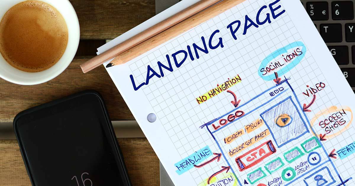Landing page diagram