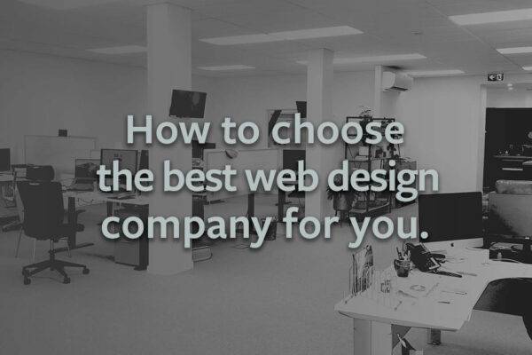 How to choose the best web design company