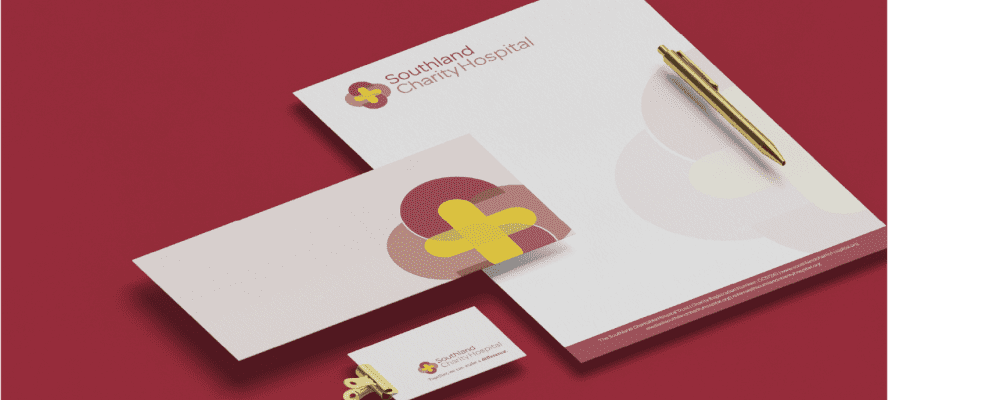 Southland Charity Hospital Stationery mock up