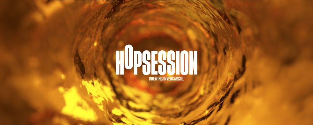 Hopession logo on fluid background