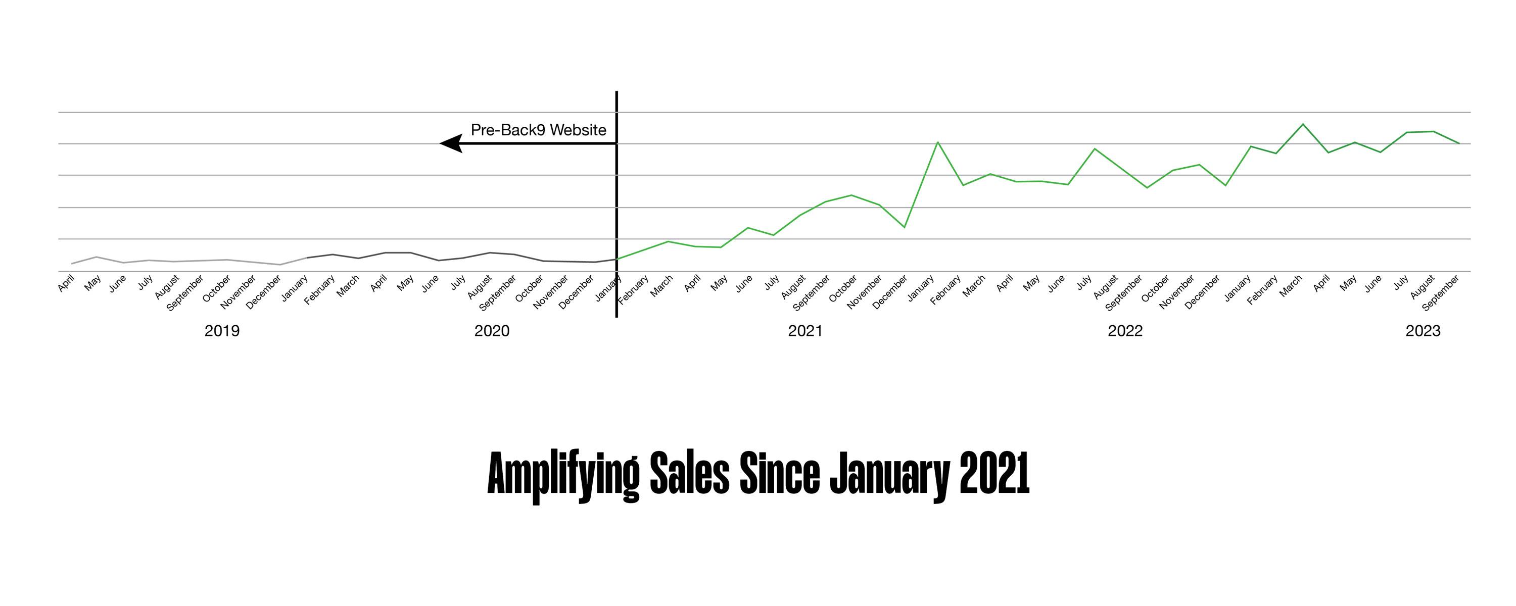 Safety 1st NZ graph of sales increase for ecommerce website by back9 creative