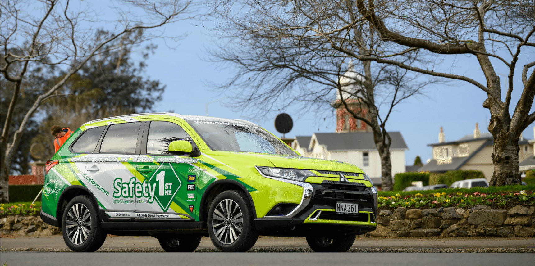 Safety 1St Nz Vehicle With Signage Wrap