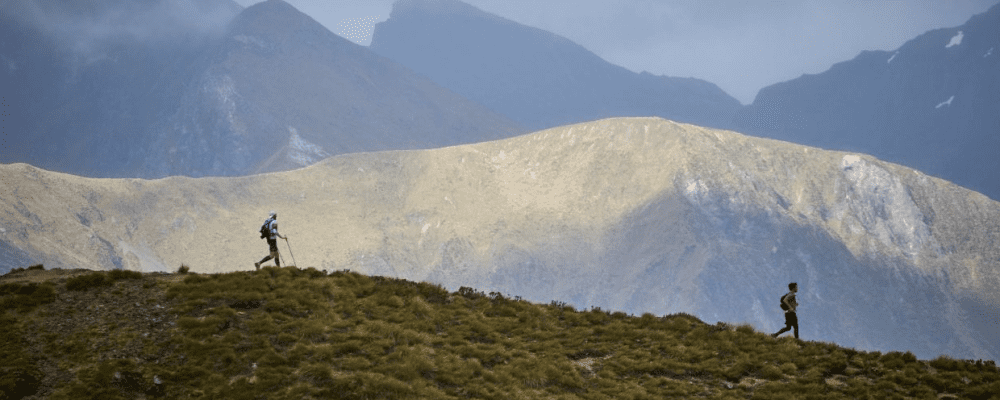 Image of a runner at the top of the kepler challenge track