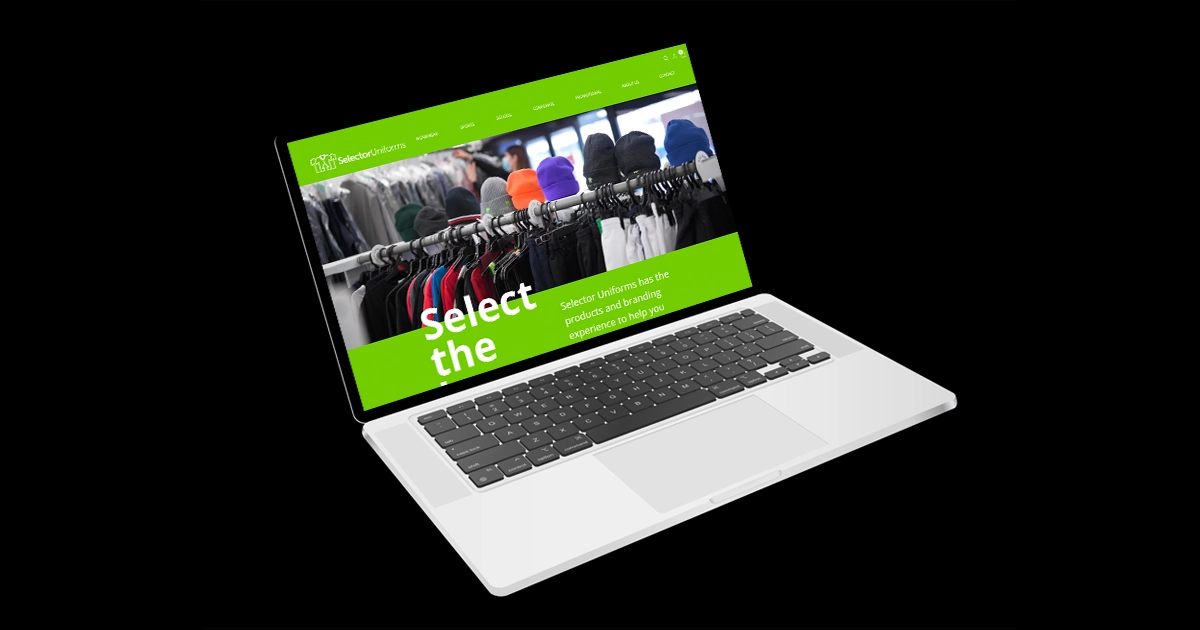 Selector Uniforms – Web Design by Back9 Creative Banner Image