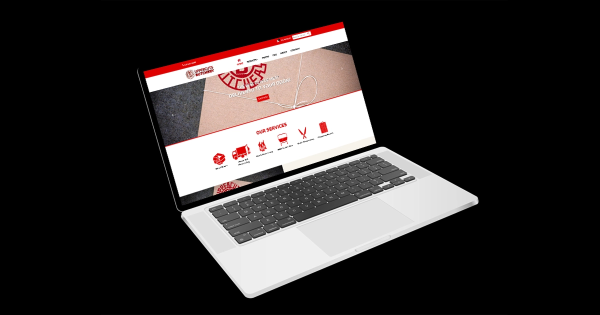 Uppercuts Butchery – Website Design by Back9 Creative Banner Image