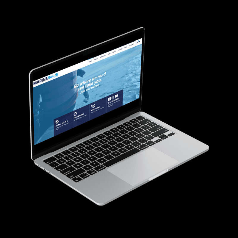 Marine South – Web Design by Back9Creative Banner Image