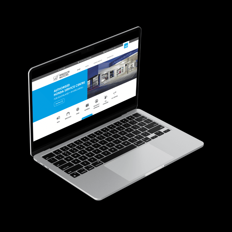 Windsor Motors – Web Design by Back9Creative Banner Image