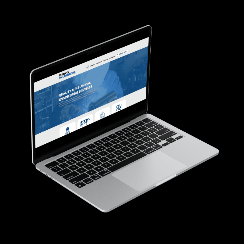Merv’s Mechanical – Web Design by Back9Creative Banner Image