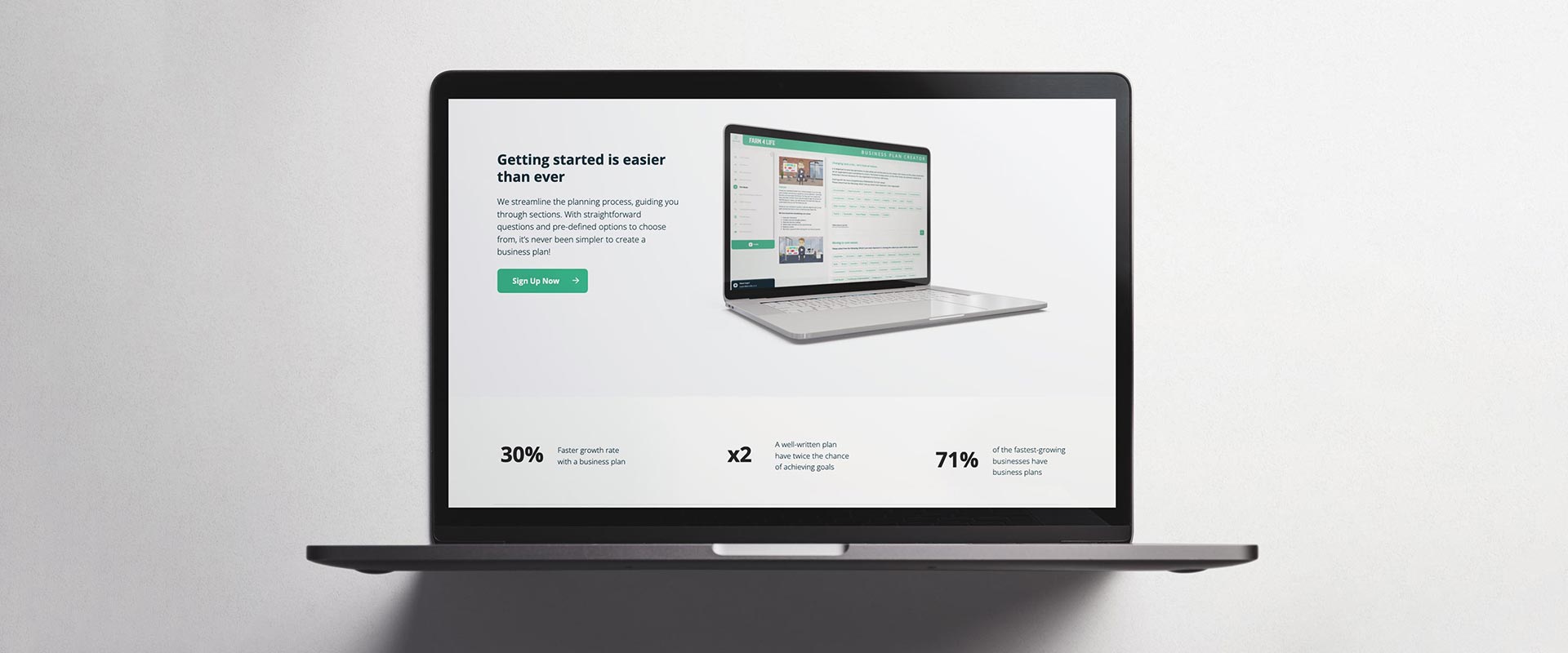 Image-Of-A-Laptop-Open-With-Farm4Life-Smart-Farm-Plan-Get-Started-Section-On-Screen.