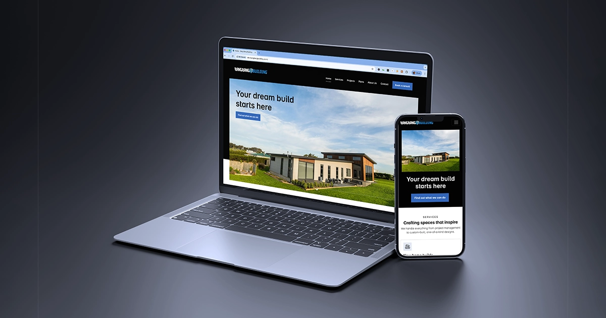Bang Bang Building – Website project by Back9 Banner Image